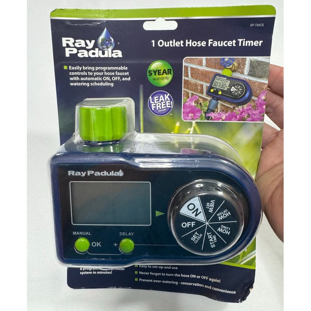 Ray Padula RP TMOE 1 Zone Electronic Sprinkler Timer New Sealed